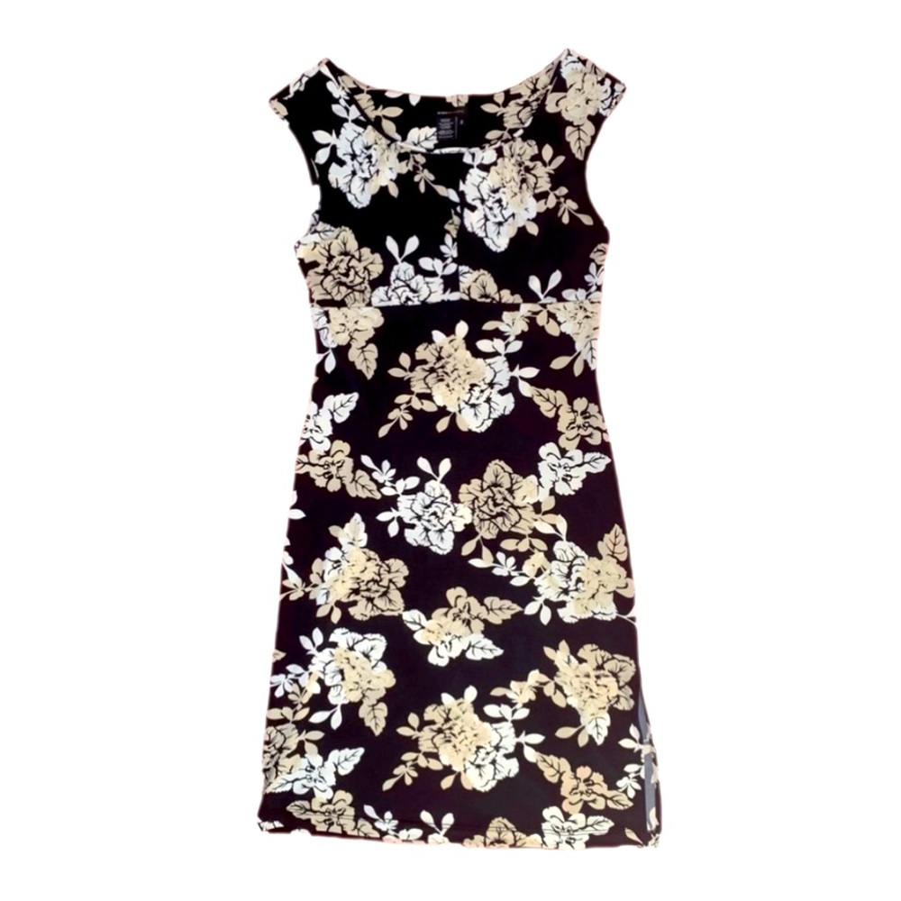 Smart and simple BCBG go anywhere dress. super comfy wear and looking great